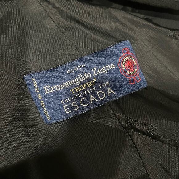 Escada x Zegna Trofeo Virgin Wool Patterned Evening Jacket Size‎ 38 - Picture 11 of 13